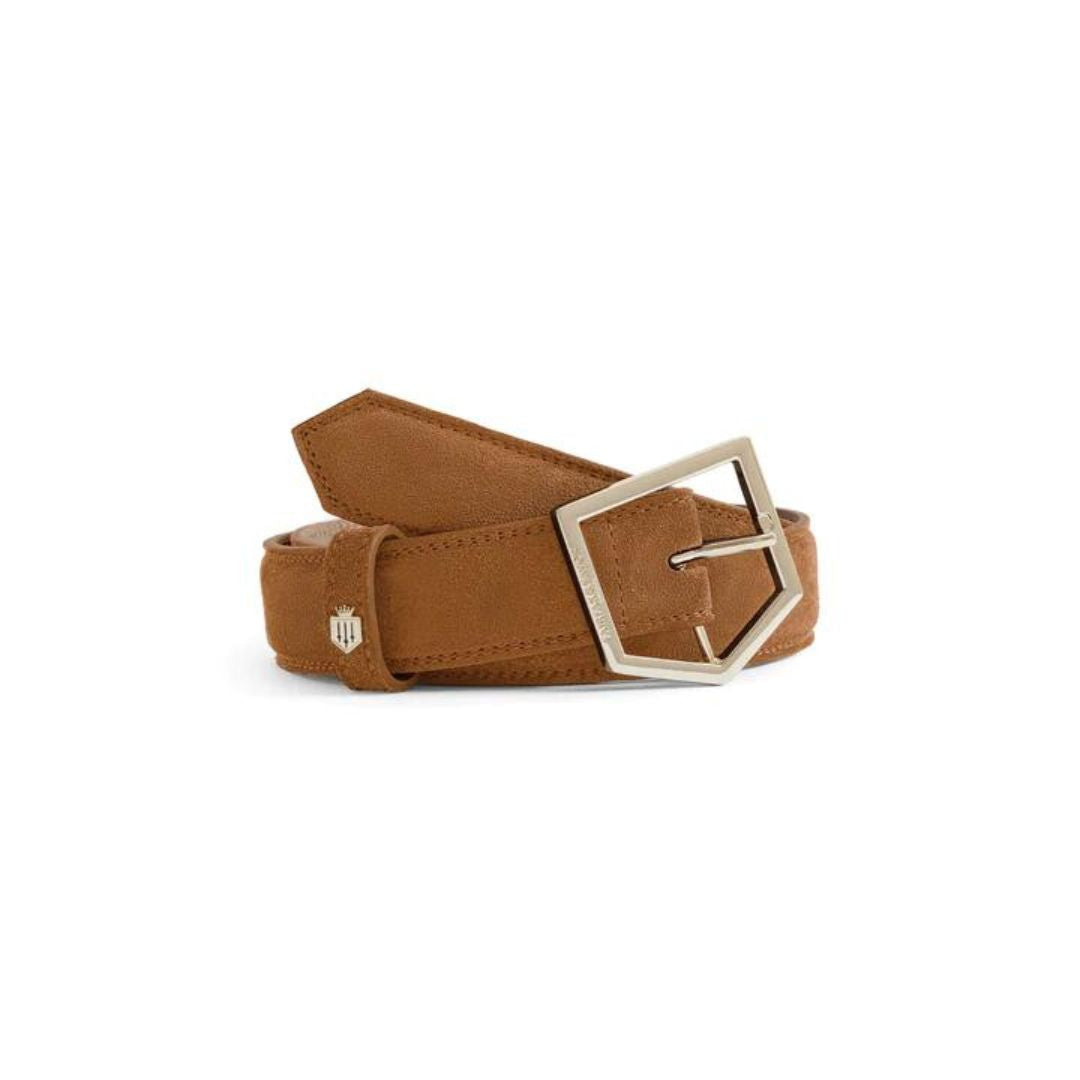 Fairfax & Favor Women's Felbrigg Suede Belt in Tan