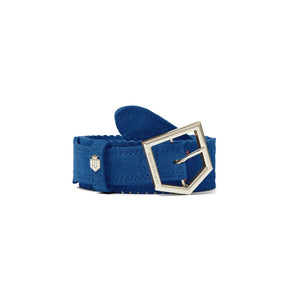 Fairfax & Favor Women's Regina Suede Belt in Porto Blue