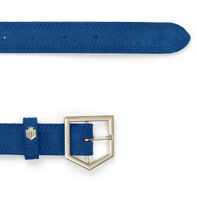 Fairfax & Favor Women's Regina Suede Belt in Porto Blue