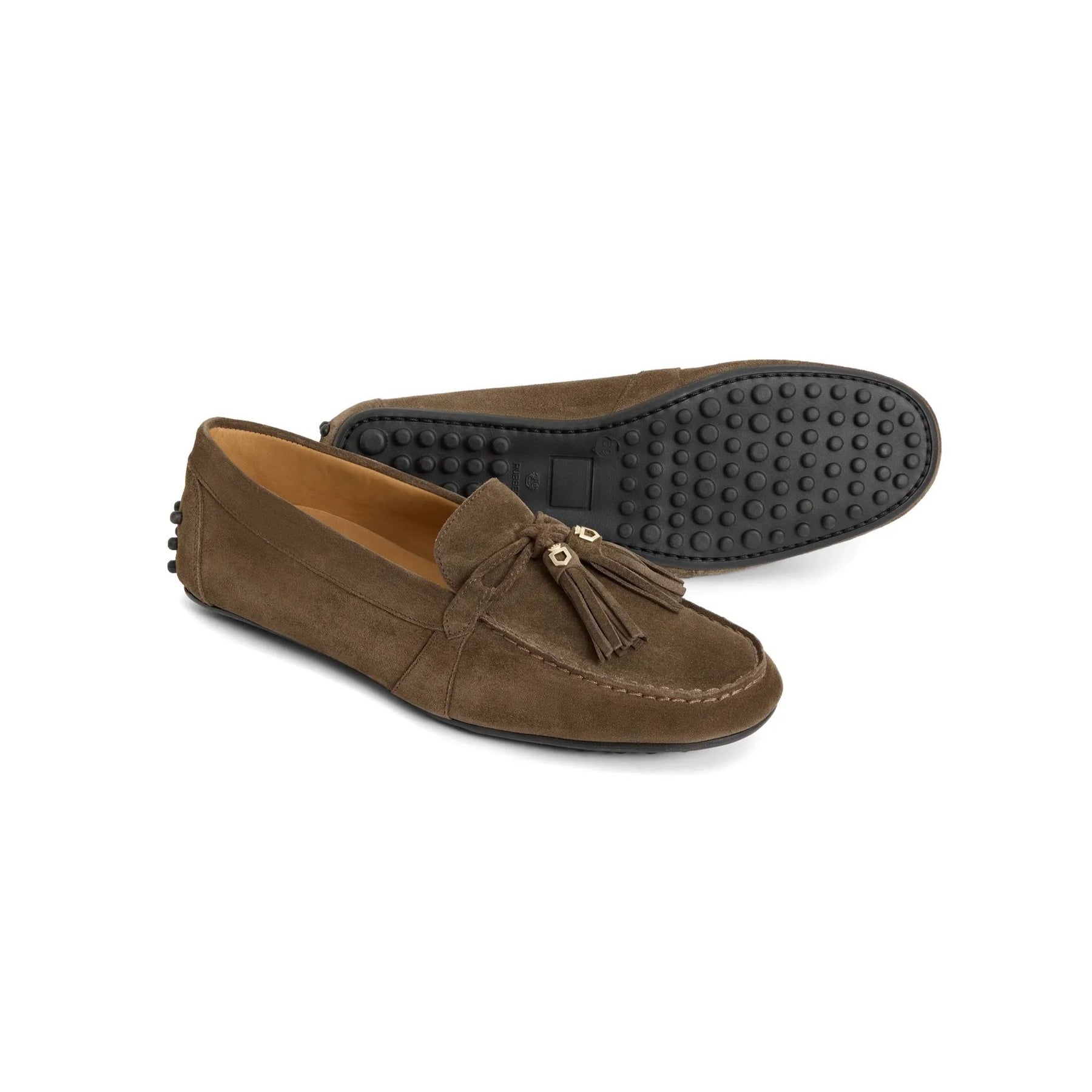 Fairfax & Favor Women's Rutland Driving Shoes in Fog