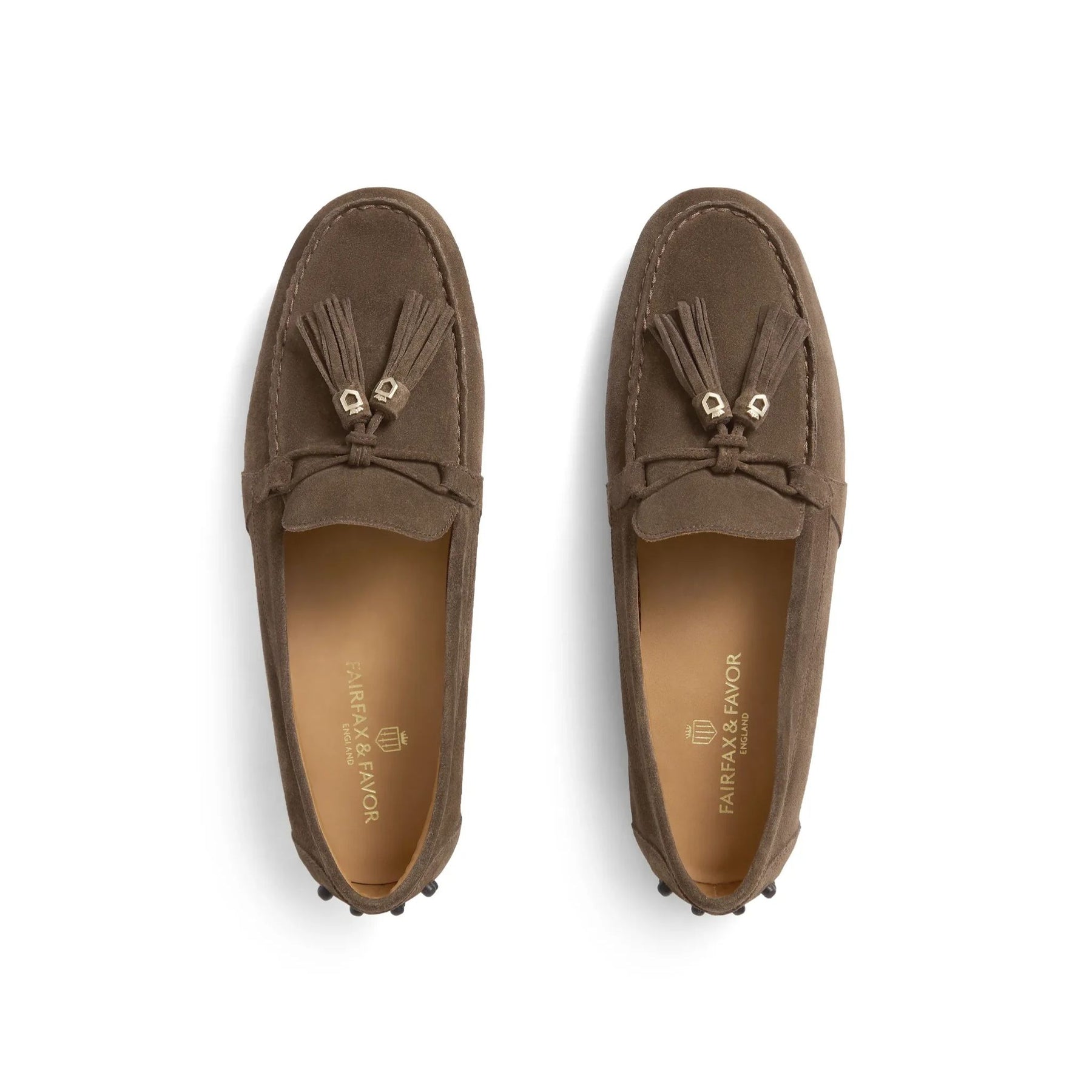 Fairfax & Favor Women's Rutland Driving Shoes in Fog