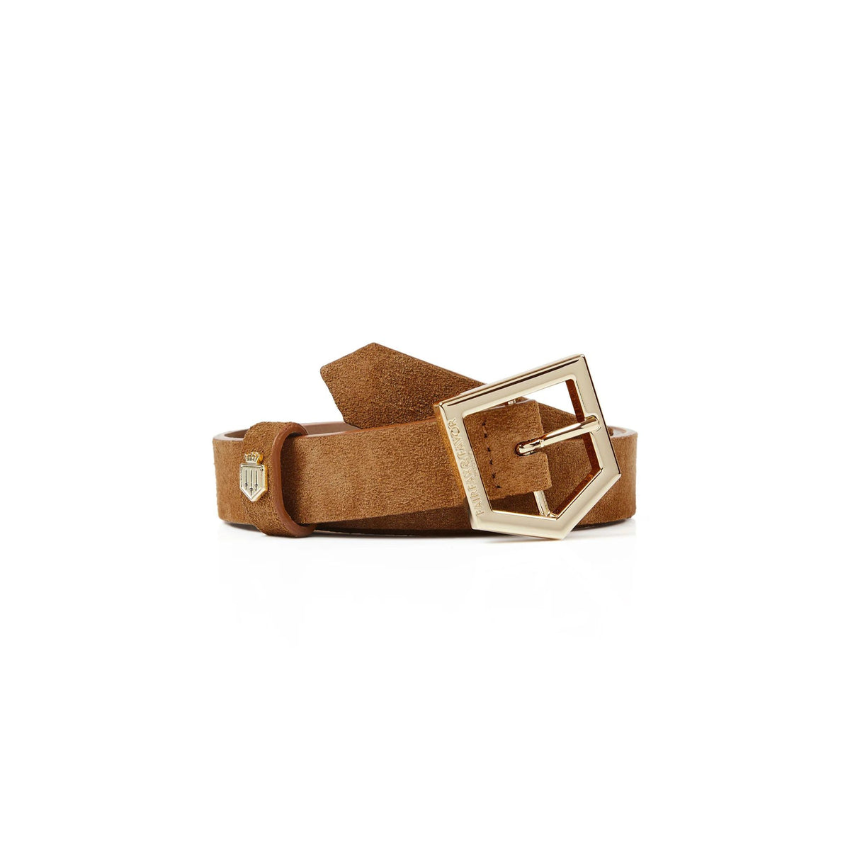 Fairfax & Favor Women's Sennowe Suede Belt in Tan