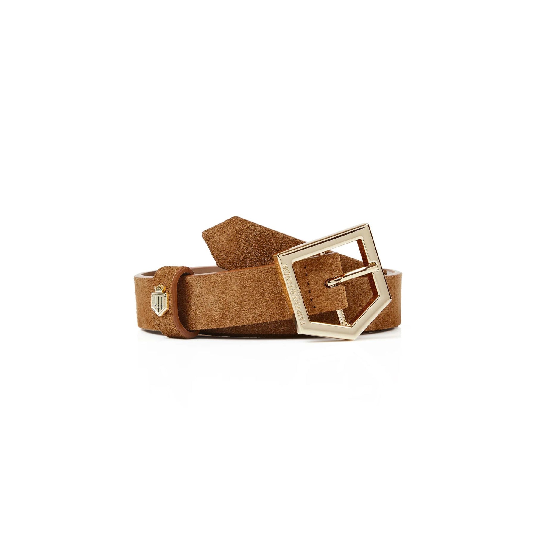Fairfax & Favor Women's Sennowe Suede Belt in Tan