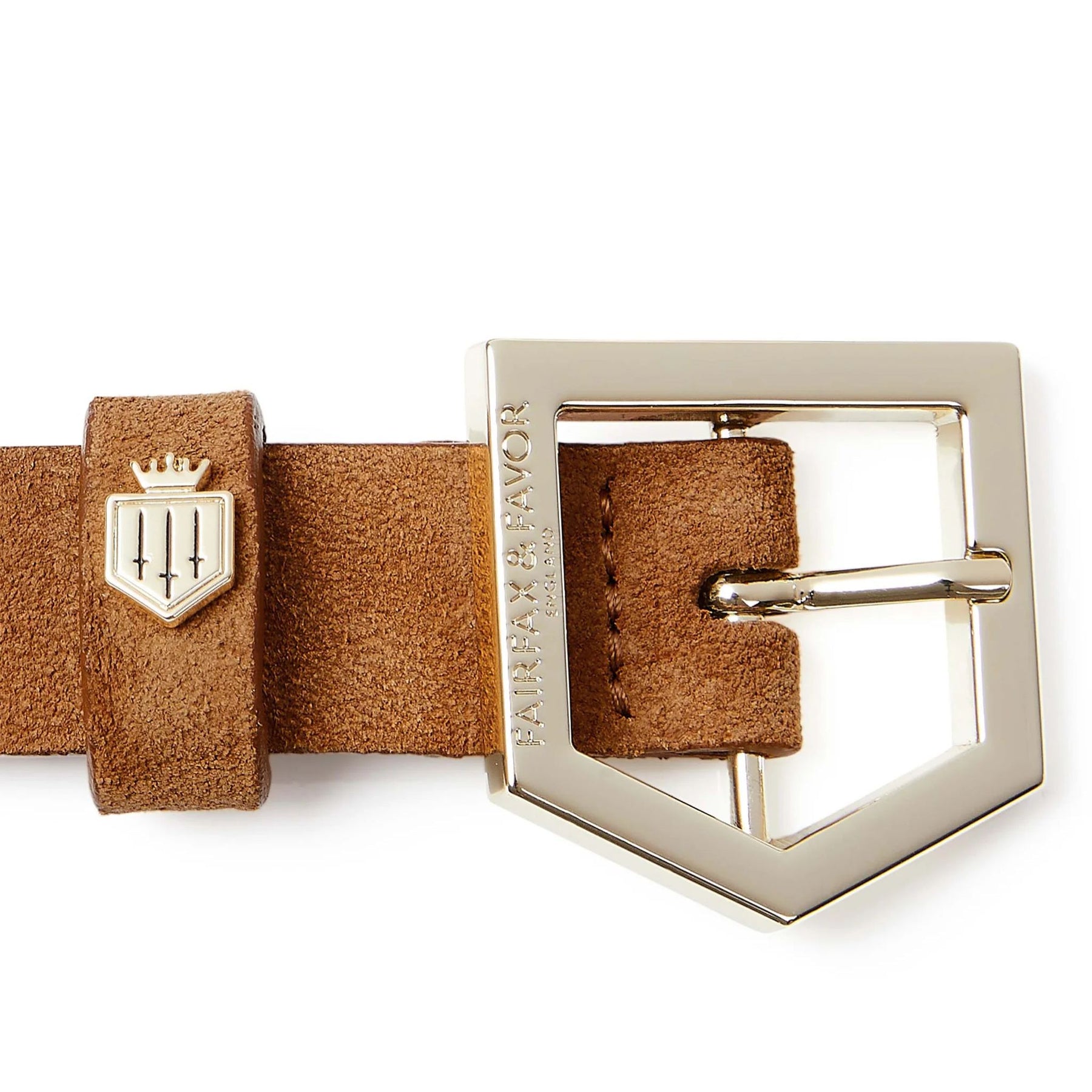 Fairfax & Favor Women's Sennowe Suede Belt in Tan
