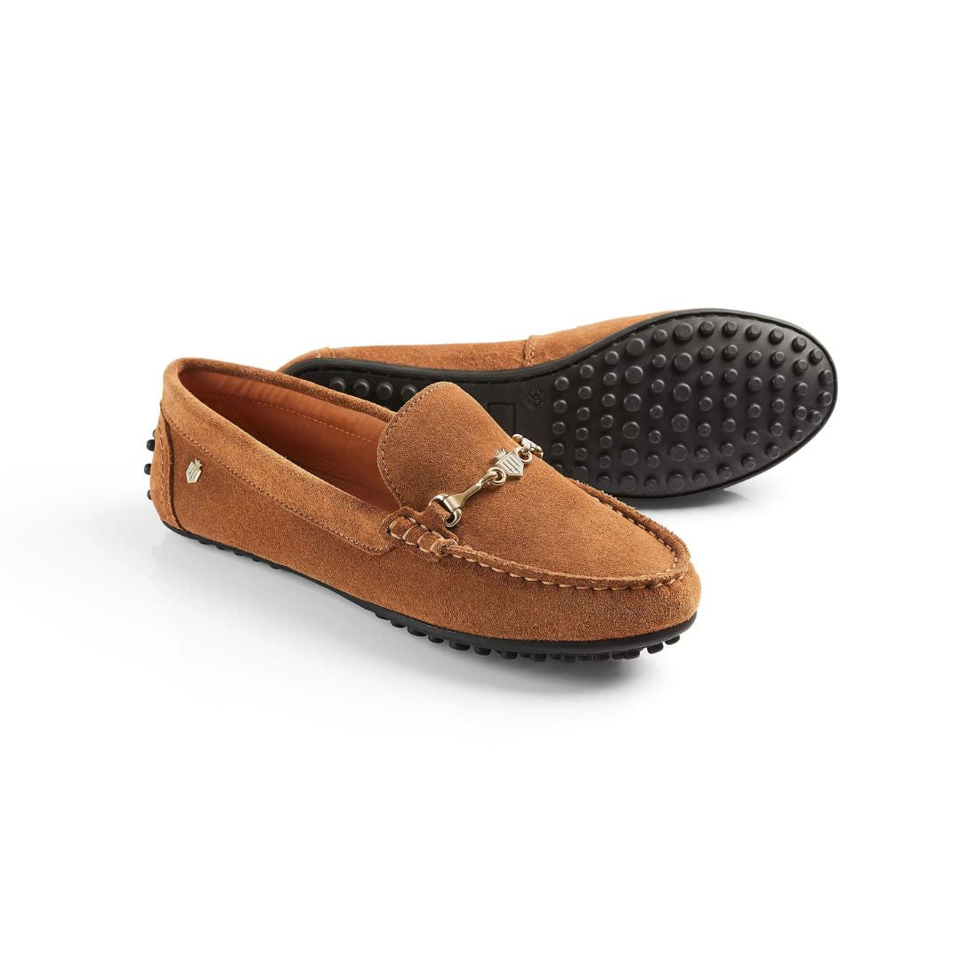 Fairfax & Favor Women's Trinity Driving Shoes in Tan