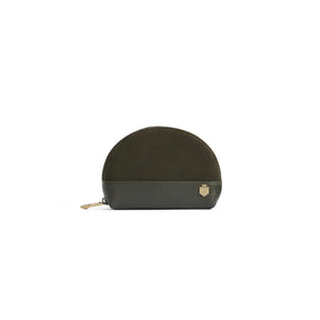 Fairfax & Favor Chiltern Suede Coin Purse in Moss Green