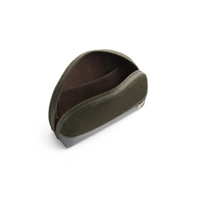 Fairfax & Favor Chiltern Suede Coin Purse in Moss Green