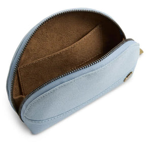 Fairfax & Favor Chiltern Suede Coin Purse in Sky Blue