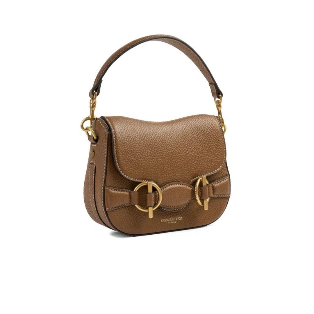 Fairfax & Favor Connie Handle Handbag in Tan Leather
