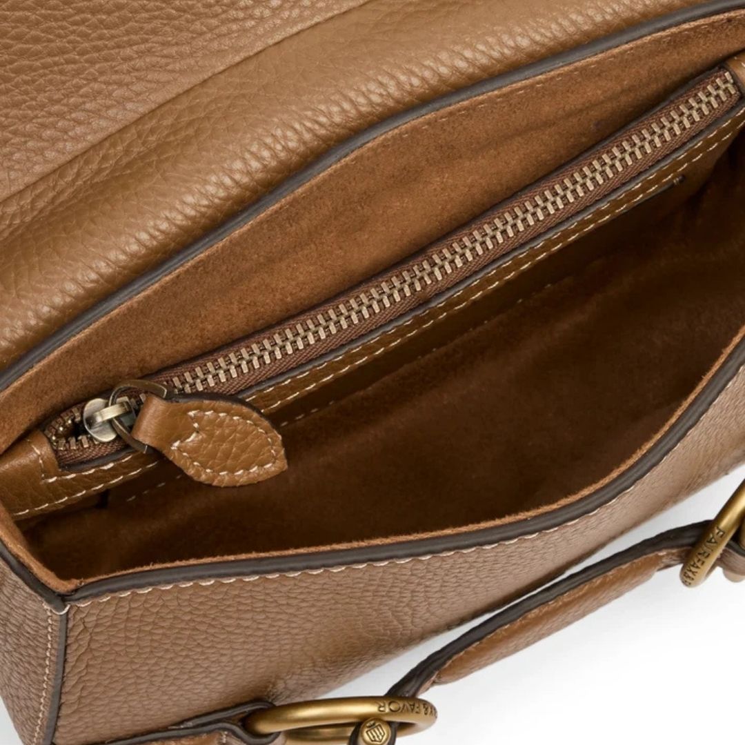 Fairfax & Favor Connie Handle Handbag in Tan Leather