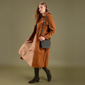 Fairfax & Favor Heeled Regina Suede Boot in Moss Green