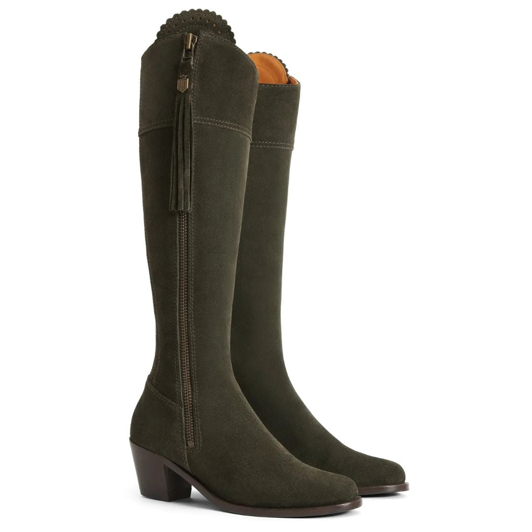 Heeled regina boots shop