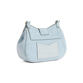 Fairfax & Favor Langham Messenger Suede Bag in Sky Blue