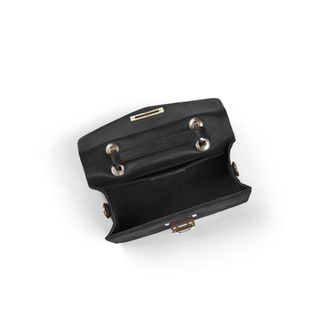 Fairfax & Favor Loxley Mini Crossbody Bag in Black Suede