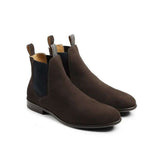 Fairfax & Favor Men's Chelsea Boot in Chocolate Suede