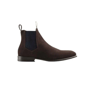 Fairfax & Favor Men's Chelsea Boot in Chocolate Suede