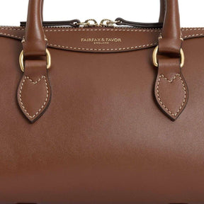 Fairfax & Favor Mini Kew Handle Bag in Tan Leather