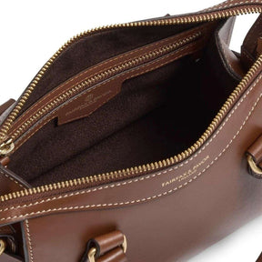Fairfax & Favor Mini Kew Handle Bag in Tan Leather