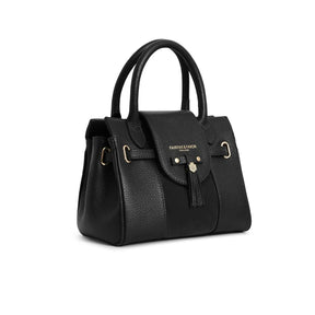 Fairfax & Favor Mini Windsor Handbag in Black Leather