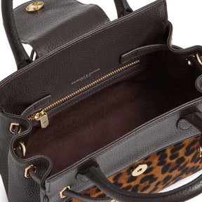 Fairfax & Favor Mini Windsor Handbag in Leopard Haircalf