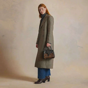 Fairfax & Favor Mini Windsor Handbag in Leopard Haircalf