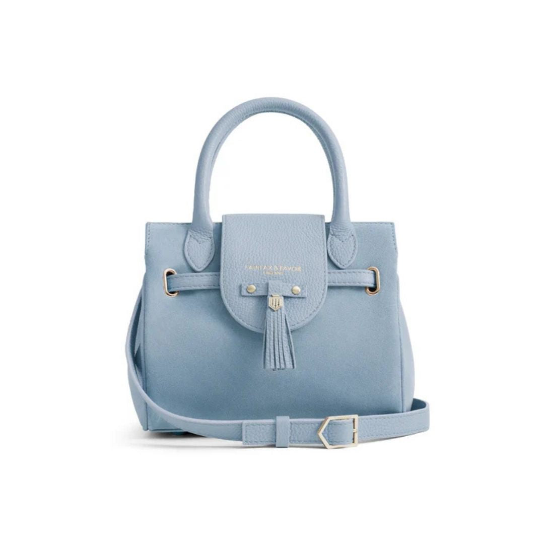 Fairfax & Favor Mini Windsor Handbag in Sky Blue