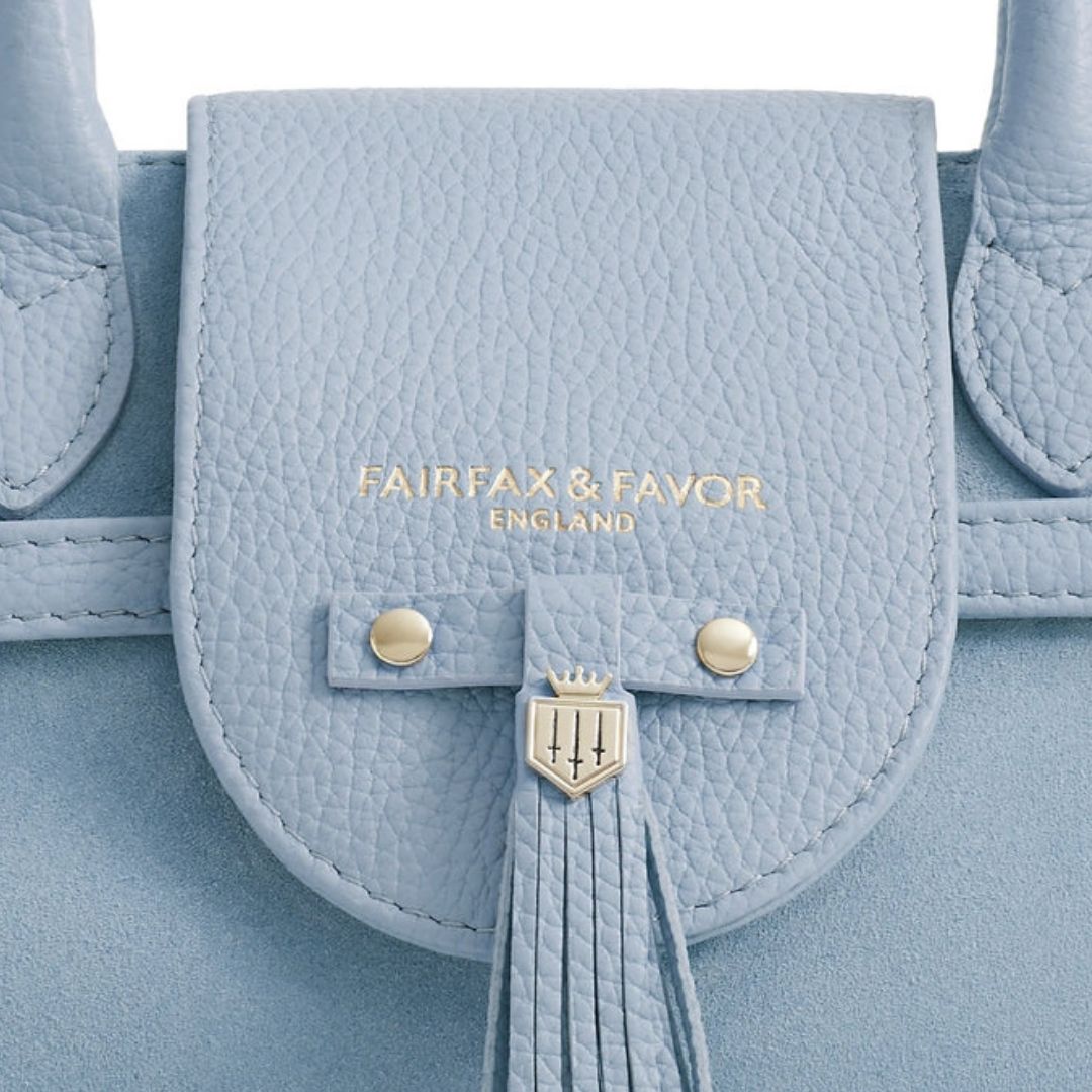 Fairfax & Favor Mini Windsor Handbag in Sky Blue