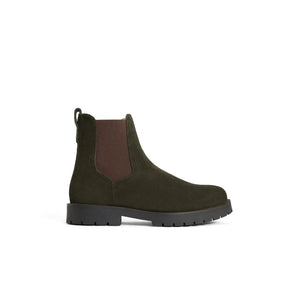 Fairfax & Favor Boudica Shearling Lined Ankle Boot in Moss Green