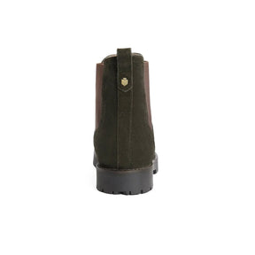 Fairfax & Favor Boudica Shearling Lined Ankle Boot in Moss Green