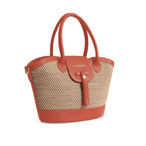 Fairfax & Favor Windsor Basket Bag in Melon