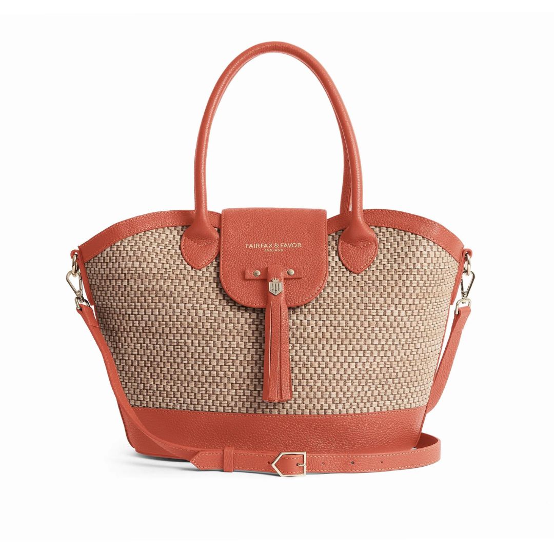 Fairfax & Favor Windsor Basket Bag in Melon