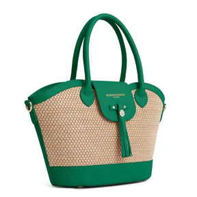 Fairfax & Favor Windsor Basket Handbag in Clover Green