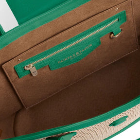 Fairfax & Favor Windsor Basket Handbag in Clover Green