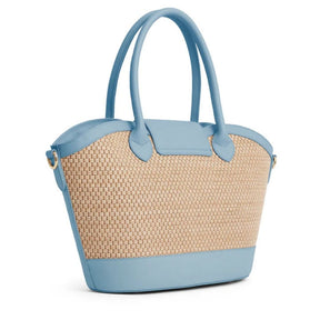 Fairfax & Favor Windsor Basket Handbag in Sky Blue
