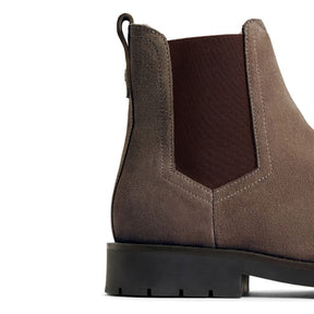 Fairfax & Favor Women's Boudica Sheepskin Boots in Deep Taupe Suede