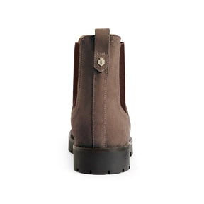 Fairfax & Favor Women's Boudica Sheepskin Boots in Deep Taupe Suede