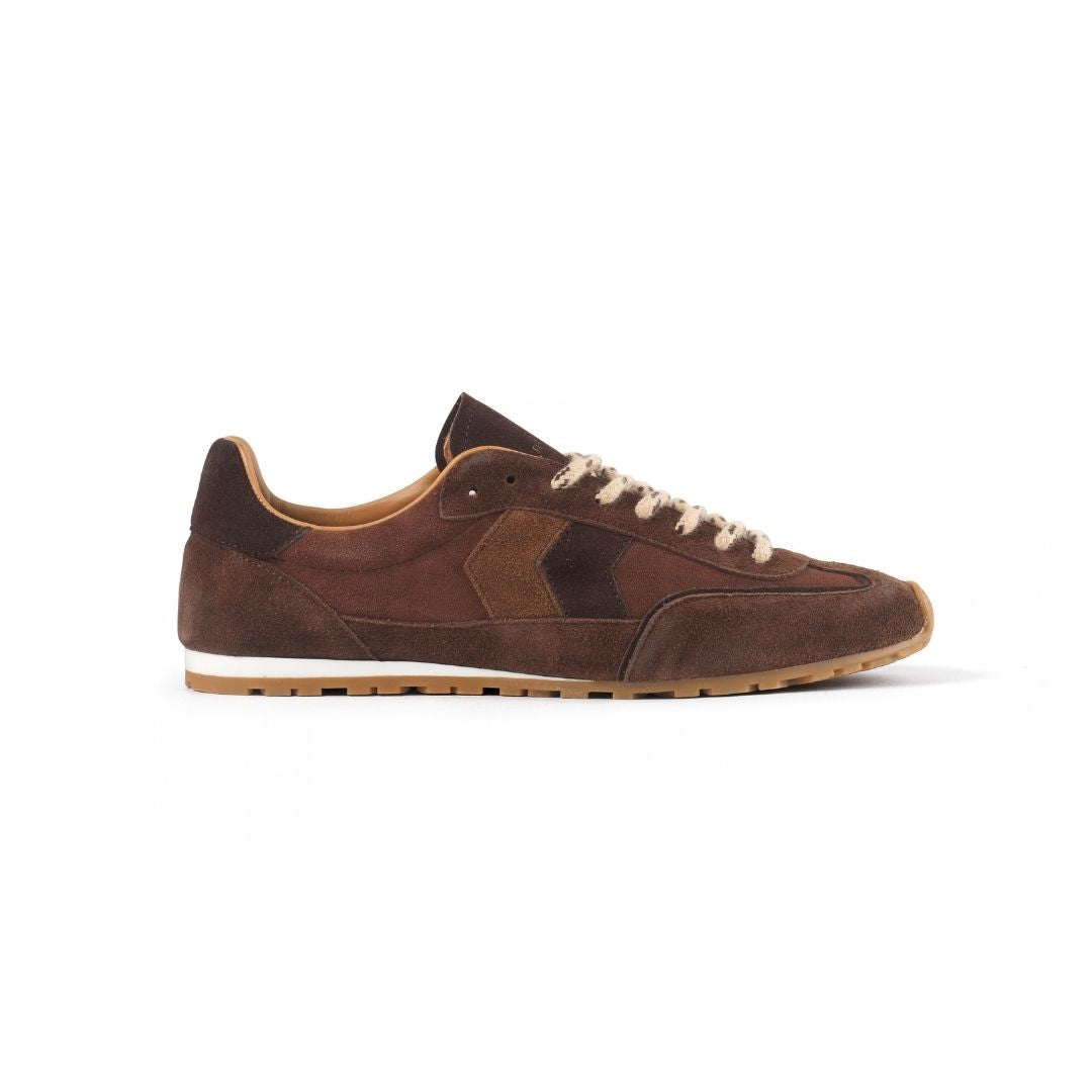 Fairfax & Favor Women's Chawston Trainer in Chocolate Suede