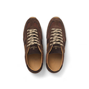 Fairfax & Favor Women's Chawston Trainer in Chocolate Suede