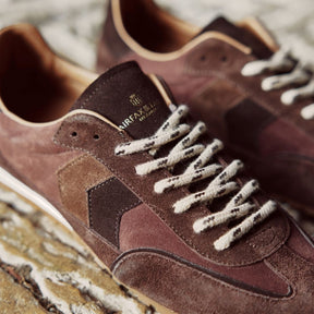 Fairfax & Favor Women's Chawston Trainer in Chocolate Suede