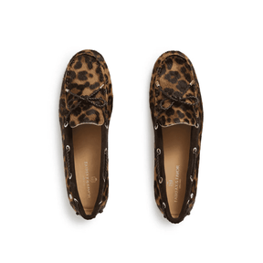 Fairfax & Favor Women's Henley Driving Shoes in Leopard Haircalf