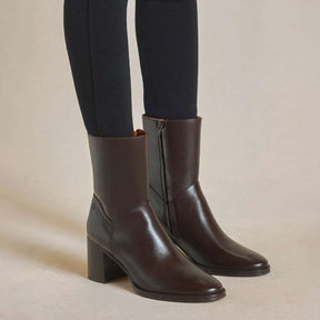 Fairfax & Favor Women's Isleworth Ankle Boot in Mahogany Leather