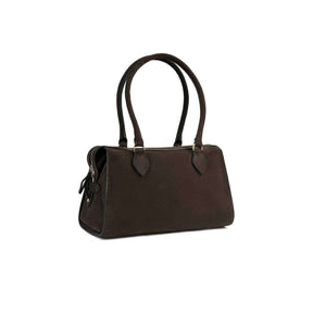 Fairfax & Favor Women's Kew Shoulder Bag in Chocolate Suede