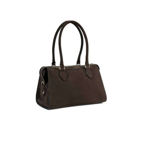 Fairfax & Favor Women's Kew Shoulder Bag in Chocolate Suede