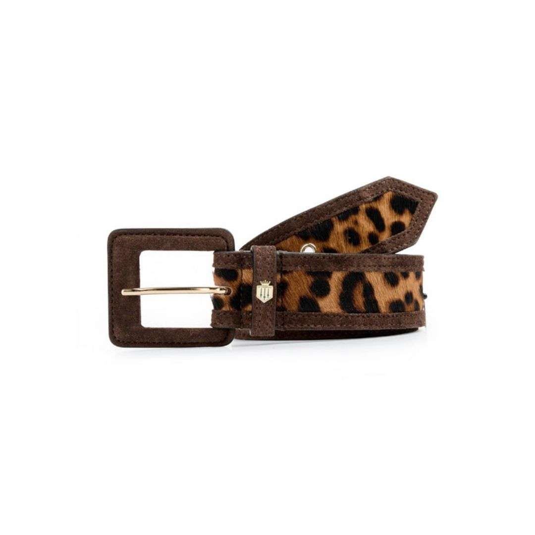 Fairfax & Favor Women's Marseille Belt in Leopard Haircalf
