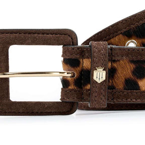 Fairfax & Favor Women's Marseille Belt in Leopard Haircalf