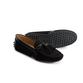 Fairfax & Favor Women's Rutland Suede Driving Shoes in Black