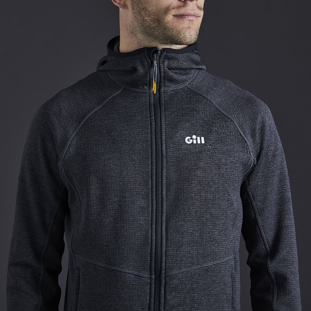 Gill Unisex Dart Hoodie Jacket in Steel Grey