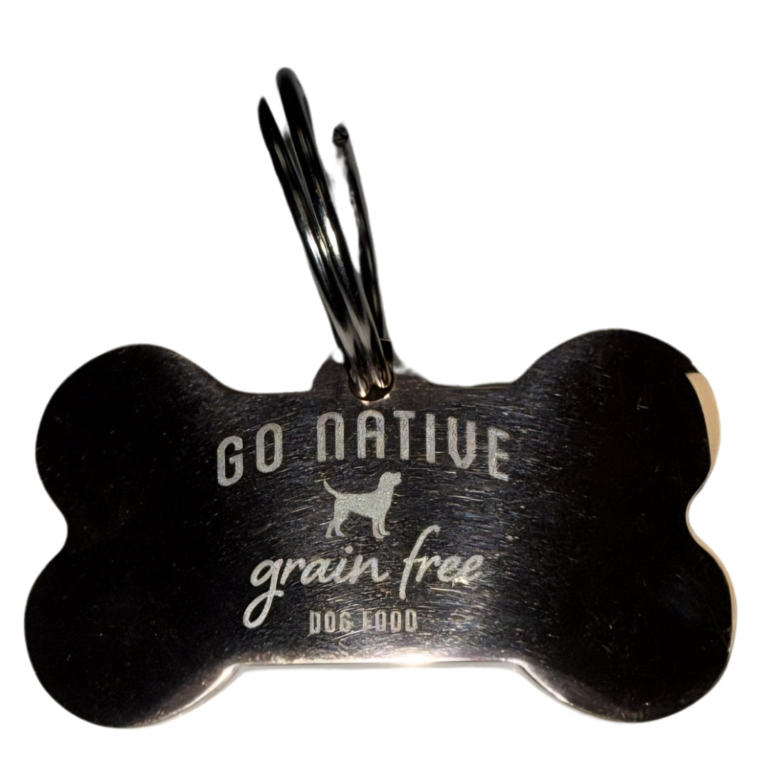 🎁 Go Native Bone Pet Tag Keychain (100% off)