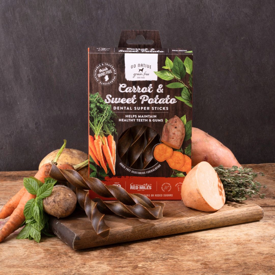 Go Native - Dog Dental Super Sticks with Carrot & Sweet Potato