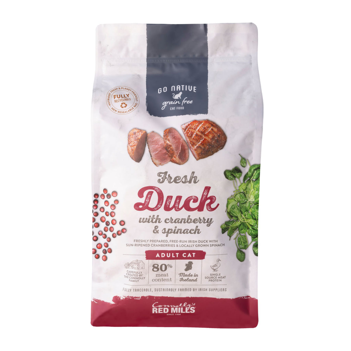 Go Native Duck with Cranberry & Spinach Cat Food